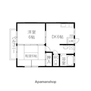 ハイツSKⅡ【101号室】の間取り