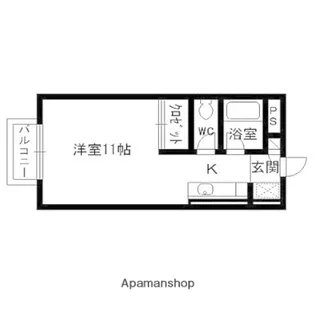 ガーデンパレス【201号室】の間取り