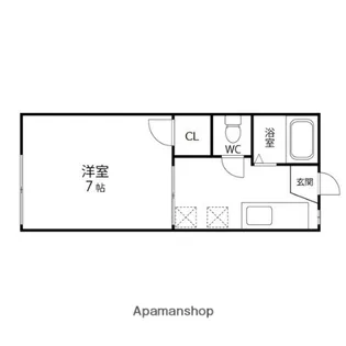 フォーブル山の寺B【101号室】の間取り