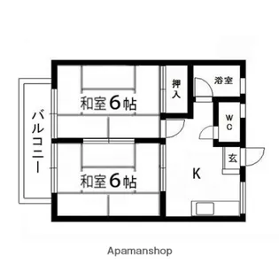 ふじ荘【005号室】の間取り