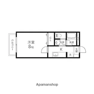 メゾン・デュ・カルフール【105号室】の間取り
