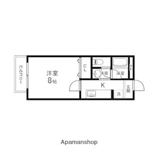 メゾン・デュ・カルフール【207号室】の間取り