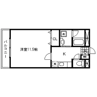 パームクレスト高森【2階】の間取り