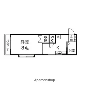グランドハイツ富ヶ丘Ⅰ【205号室】の間取り