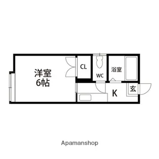 カーサ・オレンジ【202号室】の間取り