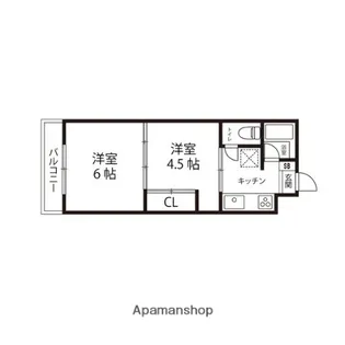 エルミタージュ仙台【408号室】の間取り
