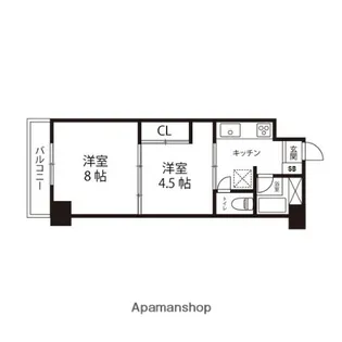 エルミタージュ仙台【302号室】の間取り