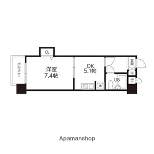 ライオンズマンション上杉西【303号室】の間取り