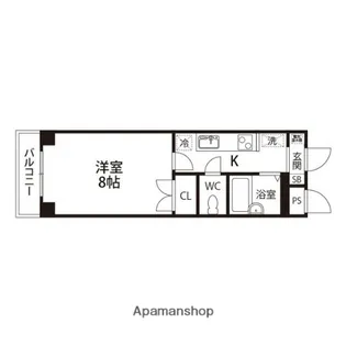 K.C.ヒルズ【211号室】の間取り