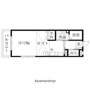 トライアンフ【201号室】の間取り