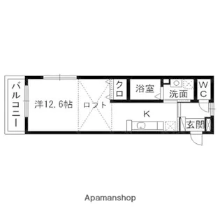 トライアンフ【203号室】の間取り