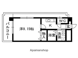 アネーロ泉中央【3階】の間取り