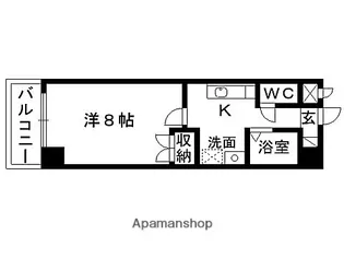 ウエスト7泉【3階】の間取り