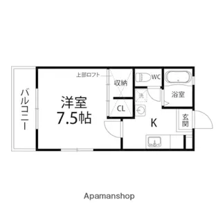 エミネンスA【201号室】の間取り