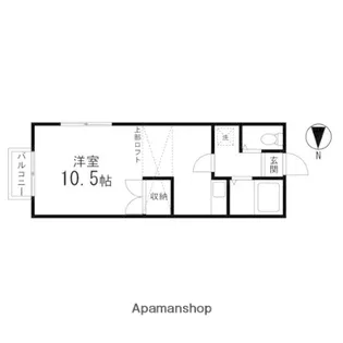 ハミングパークC【101号室】の間取り