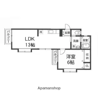 ベルエージュみずほ台【201号室】の間取り