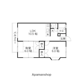 エステート・ピアⅡ【101号室】の間取り