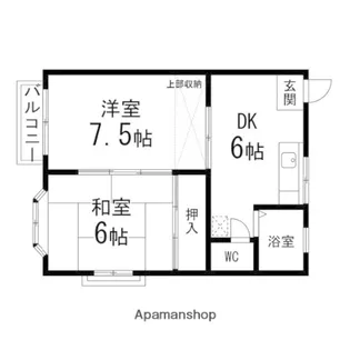 パレドールハイツ【201号室】の間取り