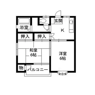 ハイツリバーサイドK【101号室】の間取り