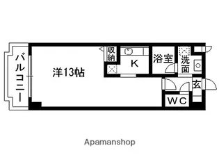 ツインプラザ幸【6階】の間取り