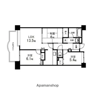 マーブルシャトー泉中央【203号室】の間取り