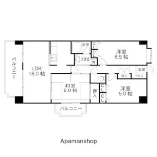 クレスト・グレース泉中央【601号室】の間取り
