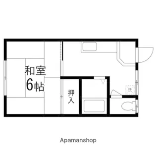 コーポ村上【202号室】の間取り