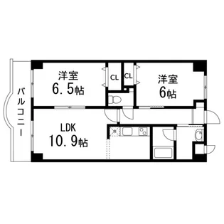 レインボーパレス泉【302号室】の間取り