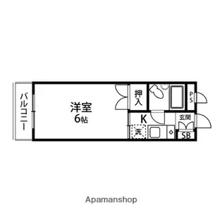 セティル上杉【205号室】の間取り