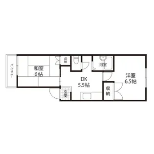 マイハイツ富ヶ丘【103号室】の間取り