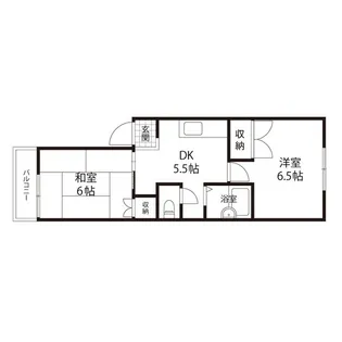 マイハイツ富ヶ丘【202号室】の間取り