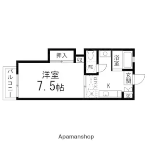 パレスTG【206号室】の間取り
