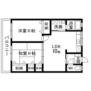 柴田コーポ【202号室】の間取り
