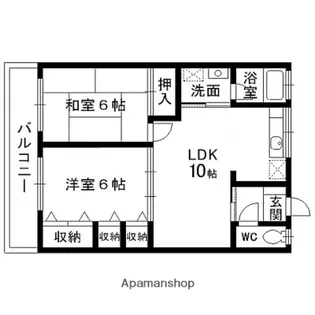 柴田コーポ【205号室】の間取り