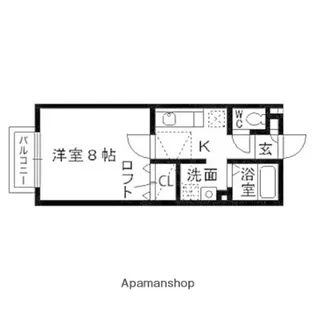 ニューパセオ将監【102号室】の間取り