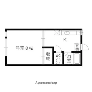 コートハウス山の寺【107号室】の間取り