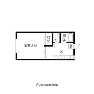 コートハウス山の寺【106号室】の間取り