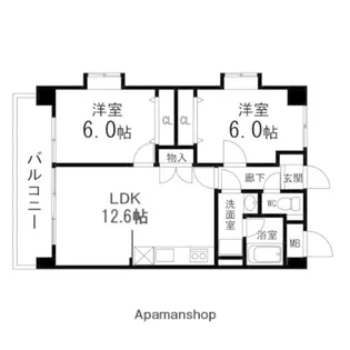 セトルタウンⅢ番館【501号室】の間取り