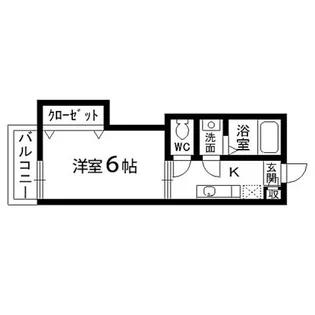 1Kの間取り画像