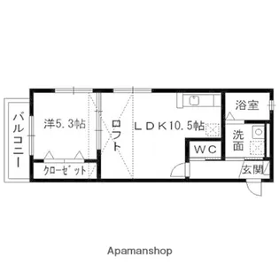 コンフォート泉ヶ丘【205号室】の間取り