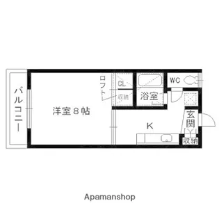 ジュンヌ【205号室】の間取り