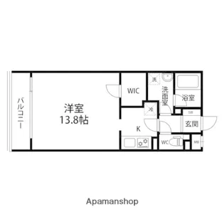 ツインパル市名坂【402号室】の間取り