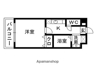 サンパティーク泉中央【2階】の間取り