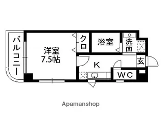 サンパティーク泉中央【4階】の間取り