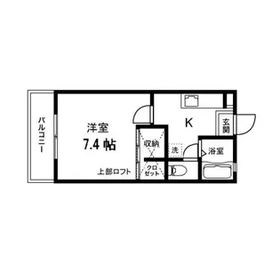メルベーユ泉【105号室】の間取り