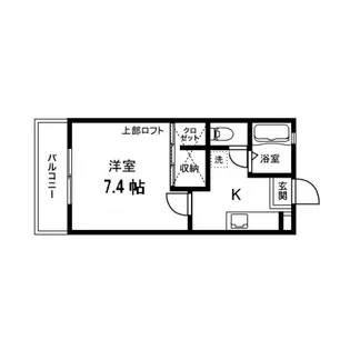 メルベーユ泉【106号室】の間取り