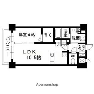 グランプレジール泉中央【407号室】の間取り