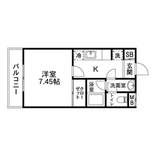クレスト泉【206号室】の間取り