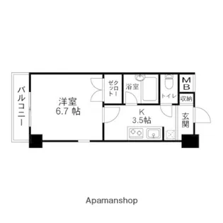 アンジュ市名坂【501号室】の間取り