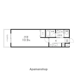 カーサヴェルデ春日町【1005号室】の間取り